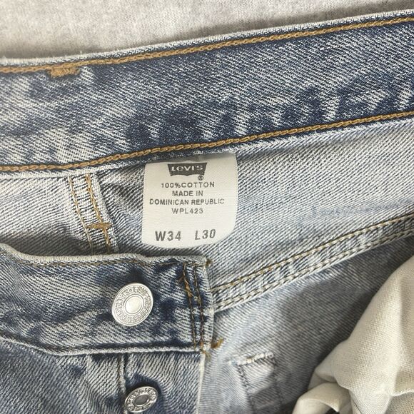 Levi’s 501 XX Vintage Jeans Men’s 34x30 Light Wash Distressed Skater Grunge Y2K - Picture 6 of 16